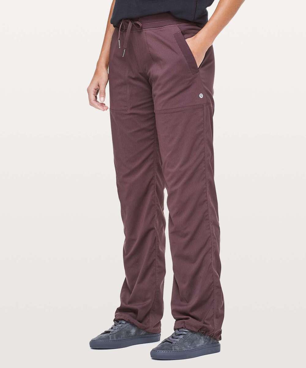 Lululemon Dance Studio Pants Women's Size 4 Red High Rise Adjustable Waist